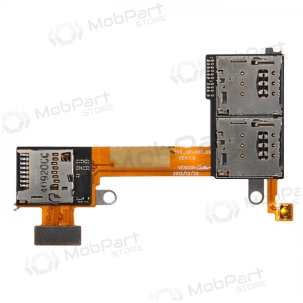 Sony Xperia M2 Dual D2302 / D2303 / D2305 / D2306 SIM un microSD kartis lizdo šleife