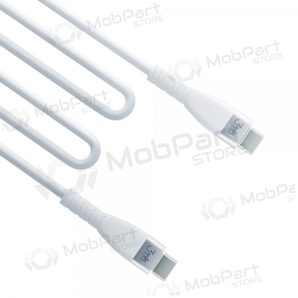 USB kabelis 3MK Hyper Silicone Cable Type-C 60W 3A 1m