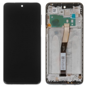 Xiaomi Redmi Note 9 Pro ekrāns (melns) (ar rāmīti) (service pack) (oriģināls)