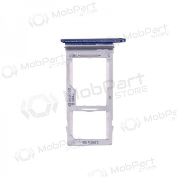 Samsung G960 Galaxy S9 Duos / G965 Galaxy S9+ Duos SIM kartes turētājs (zils) (oriģināls)