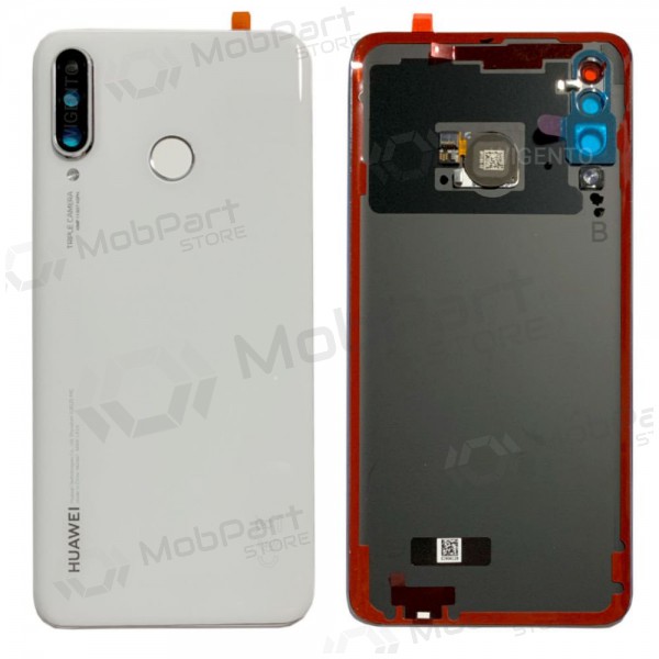 Huawei P30 Lite / P30 Lite New Edition 2020 48MP aizmugurējais baterijas vāciņš (Pearl White) (service pack) (oriģināls)