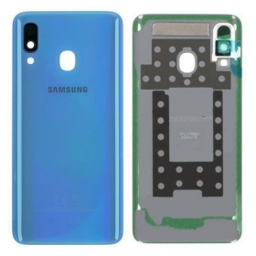 Samsung A405 Galaxy A40 2019 aizmugurējais baterijas vāciņš (zils) (lietots grade B, oriģināls)
