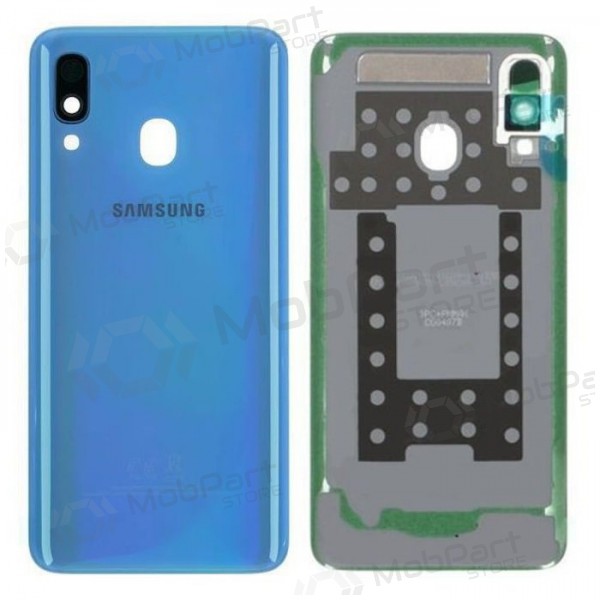 Samsung A405 Galaxy A40 2019 aizmugurējais baterijas vāciņš (zils) (lietots grade B, oriģināls)