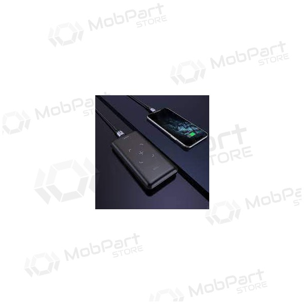 Ārējā baterija su bevieliu įkrovimu Hoco J50 MicroUSB Type-C Lightning USB 10000mAh melna Ārējā baterija su bevieliu įkrovimu Hoco J50 MicroUSB Type-C Lightning USB 10000mAh melna