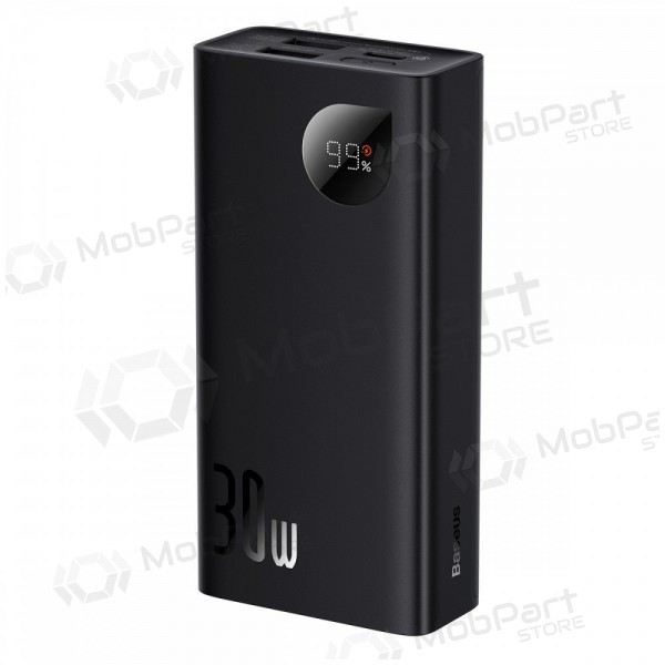 Ārējā baterija Power Bank Baseus Adaman2 30W 10000mAh melna PPAD040101 Ārējā baterija Power Bank Baseus Adaman2 30W 10000mAh melna PPAD040101