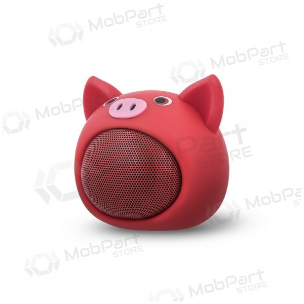 Bluetooth nešiojamas augšējais skaļrunis Forever Sweet Animal Pig Rose ABS-100