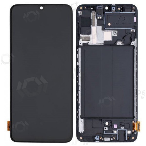 Samsung Galaxy A70 ekrāns (melns) (ar rāmīti) (OLED) Samsung Galaxy A70 ekrāns (melns) (ar rāmīti) (OLED)
