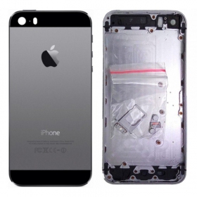 Apple iPhone 5S aizmugurējais baterijas vāciņš pelēks (space grey) (lietots grade B, oriģināls)
