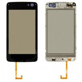 Nokia N900 skārienjūtīgais ekrāns / panelis (ar rāmīti)
