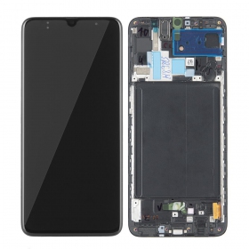 Samsung A705 Galaxy A70 2019 ekrāns (melns) (service pack) (oriģināls)