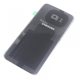 Samsung G935F Galaxy S7 Edge aizmugurējais baterijas vāciņš (melns) (lietots grade C, oriģināls)