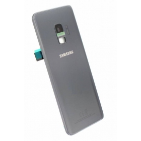 Samsung G960F Galaxy S9 aizmugurējais baterijas vāciņš pelēks (Titanium Gray) (lietots grade B, oriģināls)