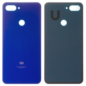 Xiaomi Mi 8 Lite aizmugurējais baterijas vāciņš (zils)