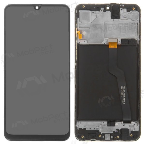 Samsung A105 Galaxy A10 (Dual SIM) ekrāns (melns) (ar rāmīti)