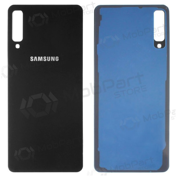 Samsung A750 Galaxy A7 (2018) aizmugurējais baterijas vāciņš (melns)