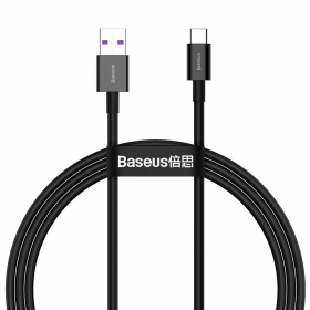 USB kabelis Baseus Superior iš USB į Type-C 66W 2.0m melns CATYS-A01