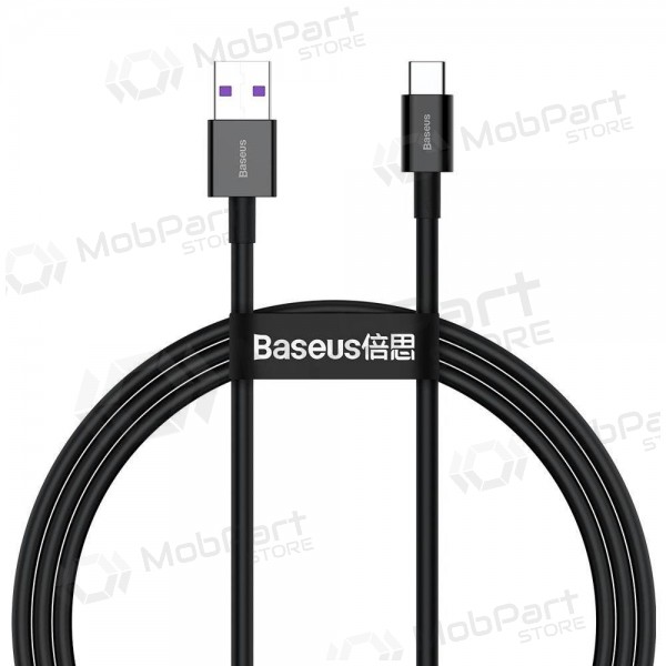 USB kabelis Baseus Superior iš USB į Type-C 66W 2.0m melns CATYS-A01