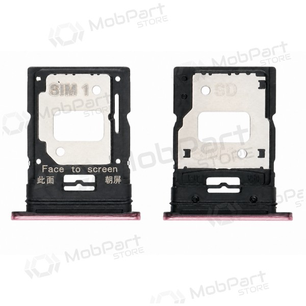 Xiaomi Mi 11 Lite 4G / 5G / 5G NE 2021 SIM kartes turētājs (persiku rozā)