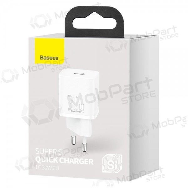 Lādētājs buitinis Baseus Super Si 30W balts CCSUP-J02