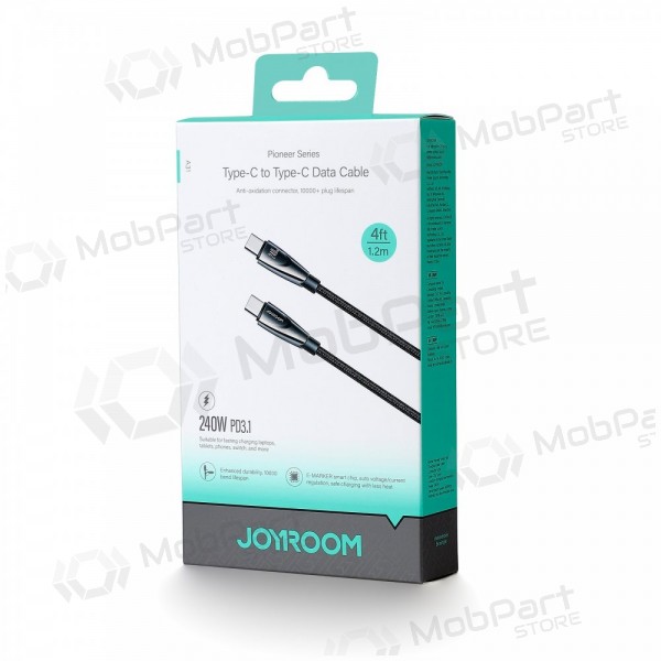 USB kabelis Joyroom SA31-CC5 USB-C to USB-C 240W 1.2m melns