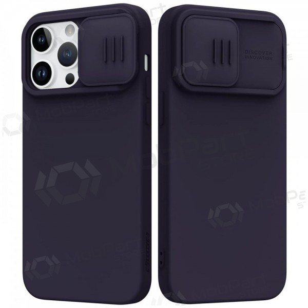 Apple iPhone 14 Pro vāciņš „Nillkin Silicone“ (tamsiai violets) Apple iPhone 14 Pro vāciņš „Nillkin Silicone“ (tamsiai violets)
