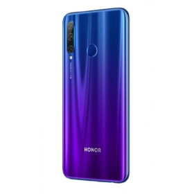 Huawei Honor 20 Lite aizmugurējais baterijas vāciņš zils (Phantom Blue) (lietots grade C, oriģināls)