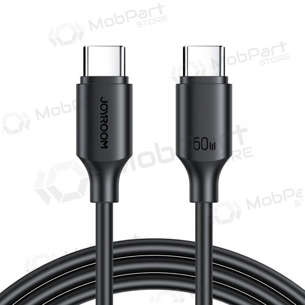 USB kabelis Joyroom S-CC060A9 Type-C to Type-C 60W 1.0m melns