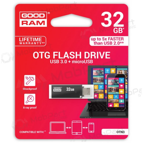 Datu nesējs GOODRAM OTN3 32Gb OTG USB 3.0 + 