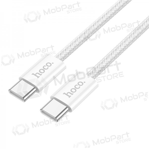 USB kabelis Hoco X104 60W USB-C to USB-C 2.0m balts