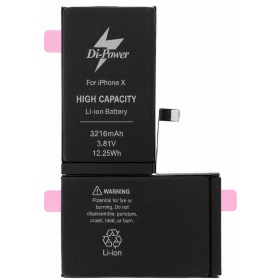 Apple iPhone X akumulators, Di-Power 3216 mAh (palielināta ietilpība)