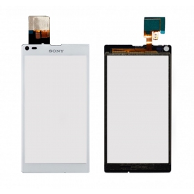 Sony Xperia L C2104 S36 / Xperia L C2105 S36h skārienjūtīgais ekrāns / panelis (balts)