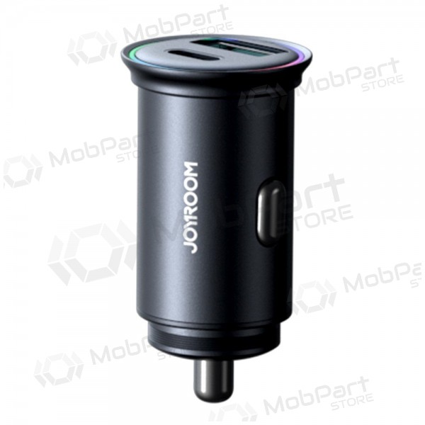 Lādētājs automobilinis Joyroom JR-CCN04 USB-C/USB-A 60W melns