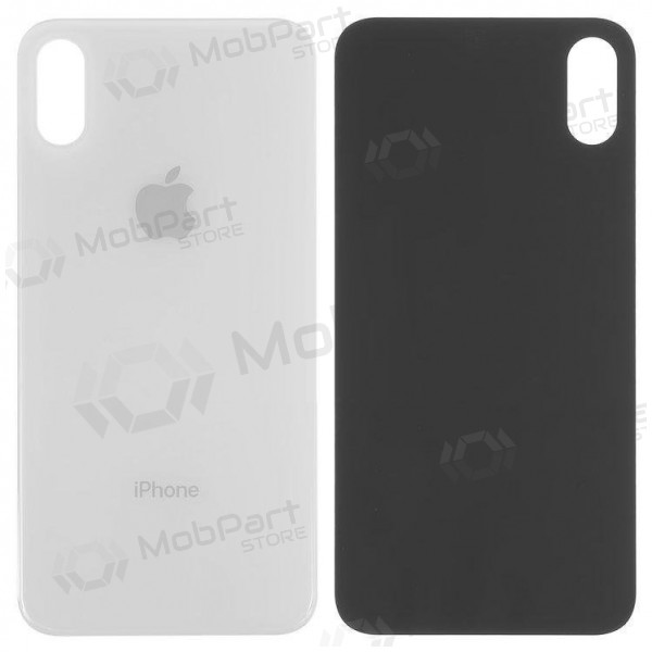 Apple iPhone XS aizmugurējais baterijas vāciņš (sudraba) (bigger hole for camera) Apple iPhone XS aizmugurējais baterijas vāciņš (sudraba) (bigger hole for camera)