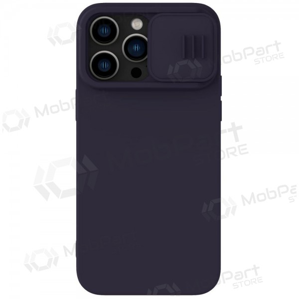 Apple iPhone 14 Pro vāciņš „Nillkin Silicone“ (tamsiai violets) Apple iPhone 14 Pro vāciņš „Nillkin Silicone“ (tamsiai violets)