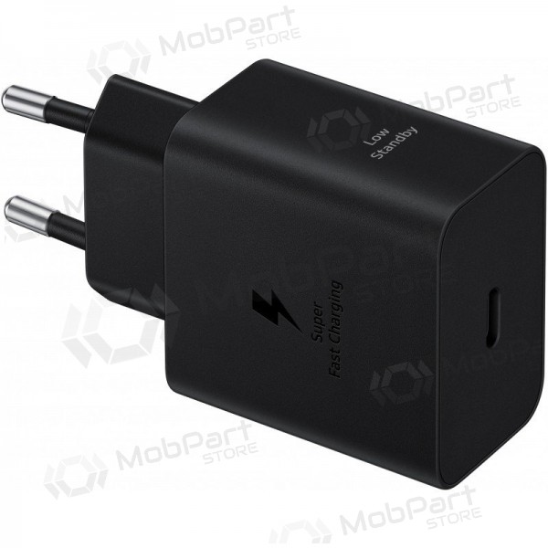 Lādētājs Samsung EP-T4511XBEGEU 45W + USB-C to USB-C kabelis melns