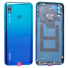 Huawei P Smart 2019 aizmugurējais baterijas vāciņš zils (Aurora Blue) (lietots grade A, oriģināls)