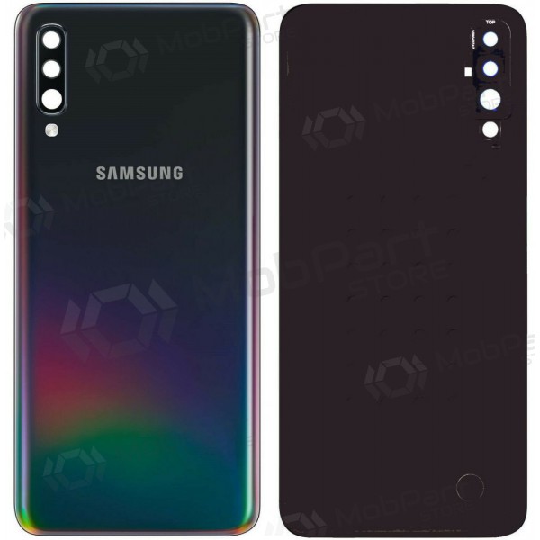 Samsung A505 Galaxy A50 2019 aizmugurējais baterijas vāciņš (melns) (service pack) (oriģināls)