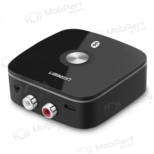 Bluetooth adapteris imtuvas Ugreen CM106 2xRCA/AUX Bluetooth 5.1 melns