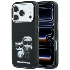 Apple iPhone 18 Pro maciņš - Karl Lagerfeld PU Semi Wrap Smooth Sketch Bodies MagSafe