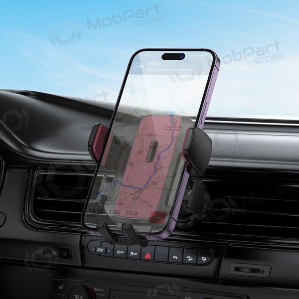 Tālruņa turētājs automobiļiem Hoco H64 (air vent) melns