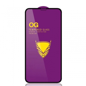LCD apsauginis stikliukas "11D Full Glue" Xiaomi Poco X6 Pro 5G melns bez iepakojuma