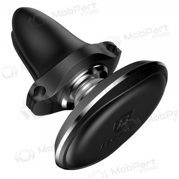 Telefono laikiklis Baseus Magnetic Air Vent With Cable Clip melns SUGX020001
