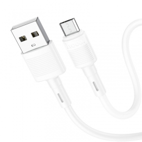 Micro USB kabelis Hoco X83 USB-A uz Micro USB 1 m balts
