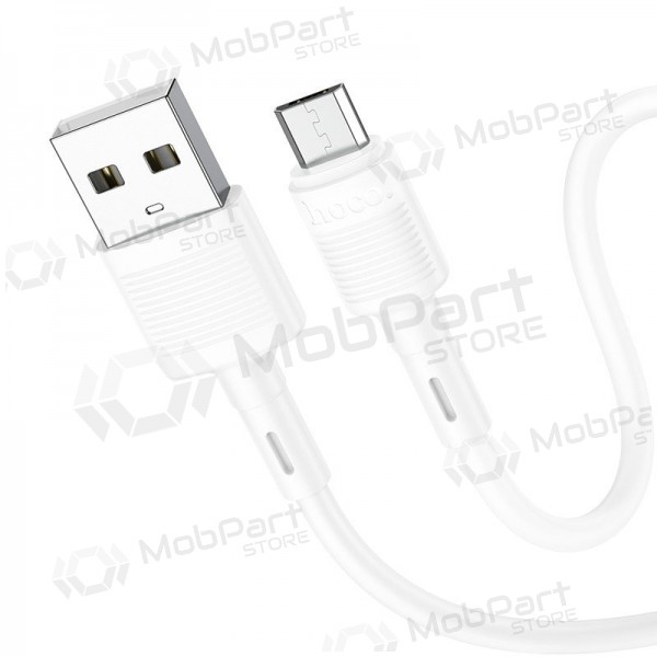 Micro USB kabelis Hoco X83 USB-A uz Micro USB 1 m balts