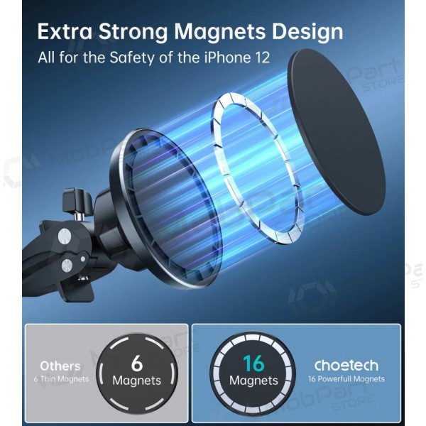 Tālruņa turētājs automobiļiem Choetech AT0004 melns