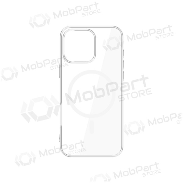 Apple iPhone 16 Pro maciņš / vāciņš "3MK Clear MagCase" (caurspīdīgs)