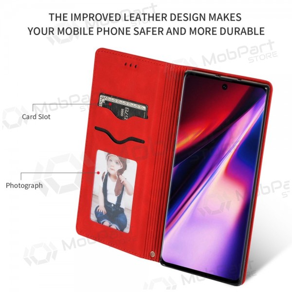 Xiaomi Redmi A7 Pro maciņš - Business Style - sarkans