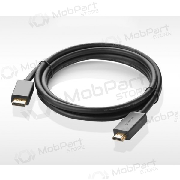 Kabelis Ugreen DP101 DisplayPort to HDMI 2.0m melns