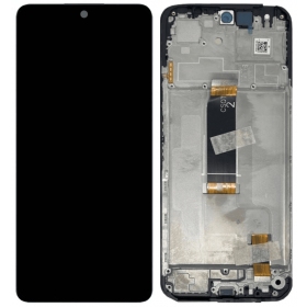 Xiaomi Redmi 13 4G, 5G, Poco M6 4G ekrāns (melns) (ar rāmīti) (oriģināls)