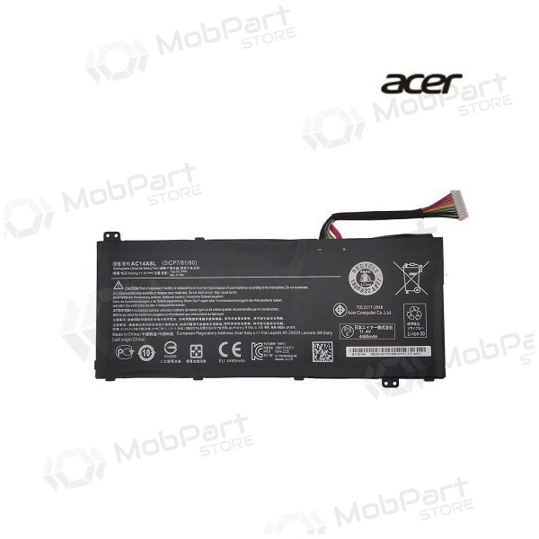 ACER AC14A8L, 4465mAh klēpjdatoru akumulators - PREMIUM